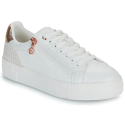 Baskets Femme Tamaris - Blanc - Synthétique - Compensé - Zip