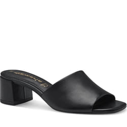 Mules Tamaris - BLACK CASUAL OPEN MULES - Noir - Femme - Cuir