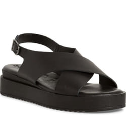 Sandales Tamaris 1-28231-42 001 Noir Femme - Boucle de serrage - Talon plat - Cuir