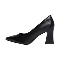 Escarpin à Talon Cuir Tamaris - Noir Leat