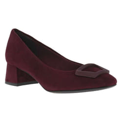 Escarpins Tamaris - Bordeaux - Cuir - Talon 45 cm - Fermeture noire