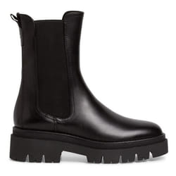 Bottines Femme - TAMARIS 2599241 - Talon Large 4cm - Cuir Noir - Bout Rond