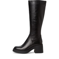 Botte pour femme - TAMARIS - Noir - Zip et matière stretch