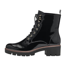 Bottine A Lacets Tamaris - Noir Vernis