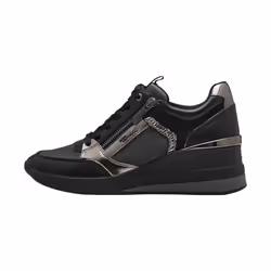 Basket Compensé Cuir Tamaris - Anthracite