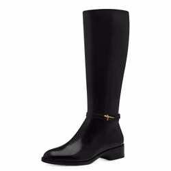 Chaussure Femme - Botte - TAMARIS - Cuir Noir - Zip