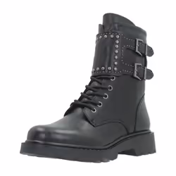 Bottines - TAMARIS - Noir - Talon décroché bas - 4 cm - Fermeture à lacets et zip latéral