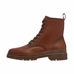 Bottine Cuir Tamaris - Marron - Lacets - Plat - Femme