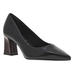 Escarpin à Talon Cuir Tamaris - Noir Comb
