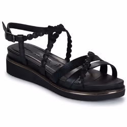 Sandale Plate Cuir Tamaris