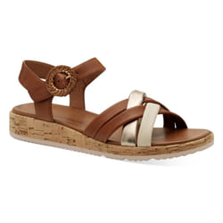 Sandale nu-pied pour Femme - TAMARIS - Marron - Cuir souple