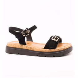 Sandales Compensé Cuir Tamaris
