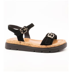 Sandales Compensé Cuir Tamaris