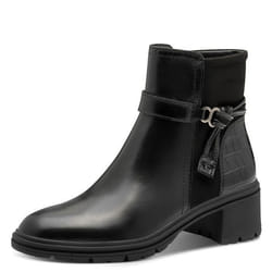 Femme Bottine - TAMARIS - Cuir Noir - Zip
