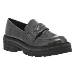 Mocassins Femme - Marco Tozzi - Talon Compensé Bas - Gris Vernis