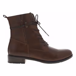 Bottines femme - Marco Tozzi - Talon décroché bas - Couleur café - Hauteur 3 cm - Tige synthétique