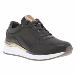 Baskets talon semi-compensée Marco Tozzi kaki - Femme - Running - Vert kaki - Blanc - Adulte - Sec