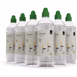 Höfats Bioéthanol Liquide Spin 900/1200 6x1L Sans Fumée Ni Suie Pour Cheminée de Table Int/Extérieur Bio-Burner.