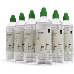Höfats Bioéthanol Liquide Spin 900/1200 6x1L Sans Fumée Ni Suie Pour Cheminée de Table Int/Extérieur Bio-Burner.
