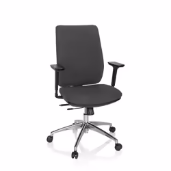 Siège de bureau de qualité professionnelle - hjh OFFICE - INTEGRIO I - Gris Foncé - Tissu