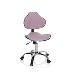 Chaise pivotante pour des enfants - hjh OFFICE - KIDDY GTI-3 - Rose - Tissu