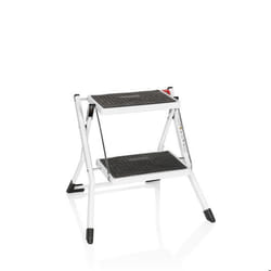 Échelle pliante - hjh OFFICE - SOLID W1 - Blanc - Acier