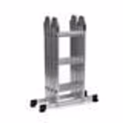 Échelle pliante - hjh OFFICE - SOLID W3 - Aluminium - Aluminium