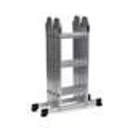 Échelle pliante - hjh OFFICE - SOLID W3 - Aluminium - Aluminium