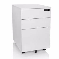 Caisson sur roulettes - hjh OFFICE - COLOR OS I - Blanc - Acier