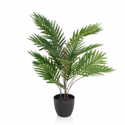 Plante artificielle - hjh OFFICE - ARECA - Vert - Plastique Tissu