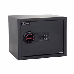 Coffre-fort - hjh OFFICE - SAFE COMPACT - Noir - Acier