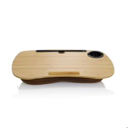 Support pour ordinateur portable - hjh OFFICE - COMFILAP I - Marron - Bambou tissu