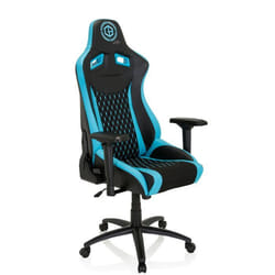 Fauteuil Gamer - hjh OFFICE - GAMEBREAKER SX 04 - Noir/Turquoise - Tissu cuir synthétique