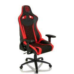 Fauteuil Gamer - hjh OFFICE - GAMEBREAKER SX 04 - Noir/Rouge - Tissu cuir synthétique