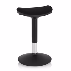 Siège assis-debout - hjh OFFICE - BALANCE SIT I B - Noir - Tissu