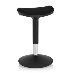 Siège assis-debout - hjh OFFICE - BALANCE SIT I B - Noir - Tissu