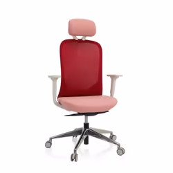 Siège de bureau de qualité professionnelle - hjh OFFICE - AVEZA PRO - Rose - tissu/tissu maille