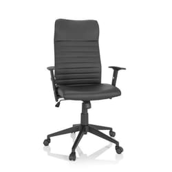 Siège de bureau à domicile - hjh OFFICE - ARTON 30 - Noir - similicuir