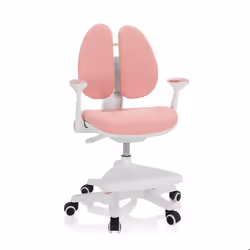 chaise pour enfants - hjh OFFICE - KID WING - Rose - Tissu
