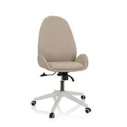 Siège de bureau à domicile - hjh OFFICE - AVEA I - Beige - Tissu