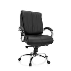Siège pivotant XXL - hjh OFFICE - XXL H 100 - Noir - similicuir