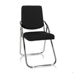 Chaise pliante - hjh OFFICE - ESTO - Noir - Tissu