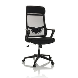 Siège de bureau à domicile - hjh OFFICE - NEKEO - Noir - tissu/tissu maille