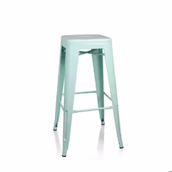 Tabouret de bar - hjh OFFICE - VANTAGGIO HIGH - Pastel vert mat - Métal