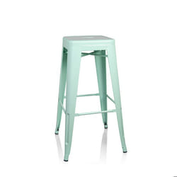 Tabouret de bar - hjh OFFICE - VANTAGGIO HIGH - Pastel vert mat - Métal