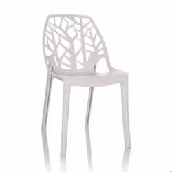 Chaise dextérieur - hjh OFFICE - ARTIFO TRI - Blanc - Plastique
