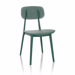 Chaise dextérieur - hjh OFFICE - ARTIFO HOL - Vert - Plastique