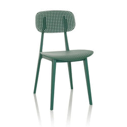 Chaise dextérieur - hjh OFFICE - ARTIFO HOL - Vert - Plastique