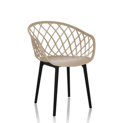 Chaise à coque - hjh OFFICE - BEGIO - Beige - Plastique