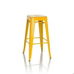 Tabouret de bar - hjh OFFICE - VANTAGGIO HIGH - Jaune - Métal
